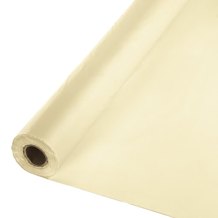 Touch Of Color 100' x 40" Ivory Plastic Banquet Roll 013011